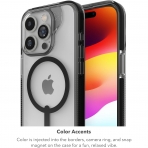 ZAGG Santa Cruz Snap iPhone 15 Pro Max effaf Klf -Black