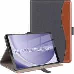 Ztotop Galaxy Tab A9 Plus Deri Klf-DenimBlack