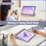 Fintie Samsung Galaxy Tab S9 FE Plus effaf Klf-Lilac Marble