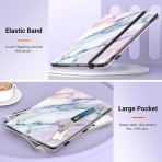 MoKo Samsung Galaxy Tab S9 FE Plus Standl Klf-Purple Marble