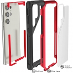 Ghostek ATOMIC Slim Serisi Galaxy S24 Klf -Red