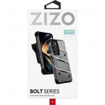 Zizo Bolt Serisi Samsung Galaxy S24 Plus Klf -Gun Metal Gray Black