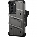 Zizo Bolt Serisi Samsung Galaxy S24 Ultra Klf-Gun Metal Gray Black