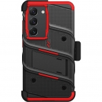 Zizo Bolt Serisi Samsung Galaxy S24 Ultra Klf-Black Red
