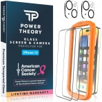 Power Theory iPhone 15 Plus Kamera ve Ekran Koruyucu