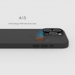 Aulumu A15 iPhone 15 Pro Manyetik Klf -Black