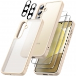 JeTech Galaxy S24 Ekran Koruyuculu Klf -Gold 