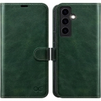 OCASE Galaxy S24 Plus Deri Czdan Klf-Blackish Green