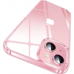 CASEKOO iPhone 15 Plus Uyumlu effaf Klf-Pink