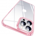 CASEKOO iPhone 15 Pro Max Uyumlu effaf Klf-Pink