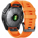 NotoCity Garmin Fenix 7/6/5 Uyumlu Kay -Orange