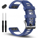 EZMVZKU Garmin Fenix 7X Pro/6X/5X Kay-Blue