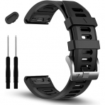 EZMVZKU Garmin Fenix 7X Pro/6X/5X Kay-Black Black