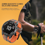 Bandkids Silikon Garmin Fenix 7X/6X/5X Kay -Orange