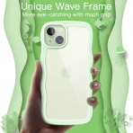 JETech Cute Dalgal iPhone 15 Plus Klf -Green