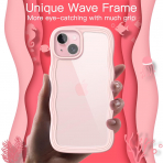 JETech Cute Dalgal iPhone 15 Plus Klf -Pink