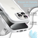 JETech Cute Dalgal iPhone 15 Pro Max Klf -White Titanium
