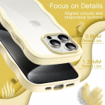 JETech Cute Dalgal iPhone 15 Pro Max Klf -Yellow