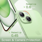 JETech Ultra nce iPhone 15 Mat Klf-Green