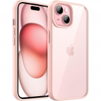 JETech Darbeye Dayankl iPhone 15 Plus Mat Klf-Pink