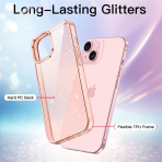 JETech Parltl iPhone 15 Plus Klf -Rose Gold