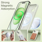 JETech Manyetik iPhone 15 Plus Silikon Klf -Green