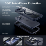 ESR Armor Tam Korumal iPhone 15 Pro Klf-Clear Dark Blue