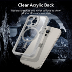 ESR Armor Tam Korumal iPhone 15 Pro Klf-Clear Gray