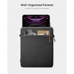 tomtoc Light B19 iPad Pro M4 Uyumlu Omuz antas(11in)-Black
