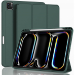 ZryXal Kalem Blmeli iPad Pro M4 Klf (11 in)-Midnight Green