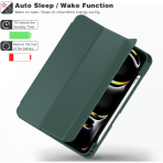 ZryXal Kalem Blmeli iPad Air M2 Klf (13 in)-Midnight Green