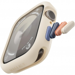 MAGEASY Silikon Apple Watch 9 41mm Bumper Klf-Starlight 