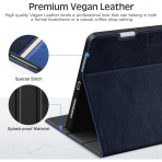 KingBlanc Deri iPad Pro M4 Klf (13 in)-Navy Blue