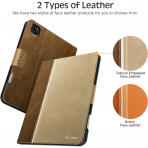 KingBlanc Deri iPad Pro M4 Klf (13 in)-Beige Camel 