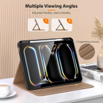 MoKo Deri Folyo iPad Pro M4 Klf (13 in)-Brown