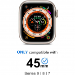amBand Apple Watch 9/8/7 44mm Bumper Klf-Black 