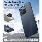 TORRAS Apple iPhone 16 Pro Manyetik Slim Klf -Black Titanium 