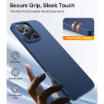 TORRAS Apple iPhone 16 Pro Lstand Klf-Navy Blue