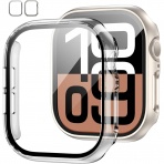 JZK Apple Watch 10 42mm Bumper Klf -Starlight Clear
