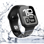 Misxi Apple Watch 10 46mm Bumper Su Geirmez Klf -Matte Black