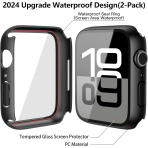 Misxi Apple Watch 10 46mm Bumper Su Geirmez Klf -Matte Black