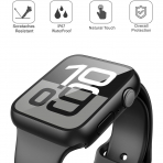 Misxi Apple Watch 10 46mm Bumper Su Geirmez Klf -Matte Black