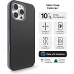 Zagg Apple iPhone 16 Pro SoHo Snap Klf -Black