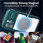AlCase iPhone 16 Pro Max  Su Geirmez MagSafe Klf -Blue