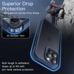 JETech Apple iPhone 16 Pro Max Mat Klf-Storm Blue