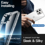 JETech iPhone 16 Pro Max 5i 1 Arada Ekran Koruyucu-Clear