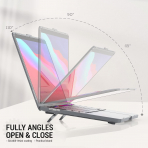 SEYMAC MacBook Air Koruyucu Klf (13.6 in)-Gray