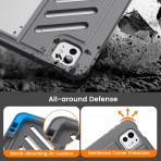 MoKo iPad Pro M4 Rugged Klf (11 in)-Gray
