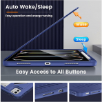 MoKo iPad Pro M4 Rugged Klf (11 in)-Navy Blue