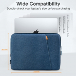 JETech MacBook Air/Pro anta (15 in)-Navy